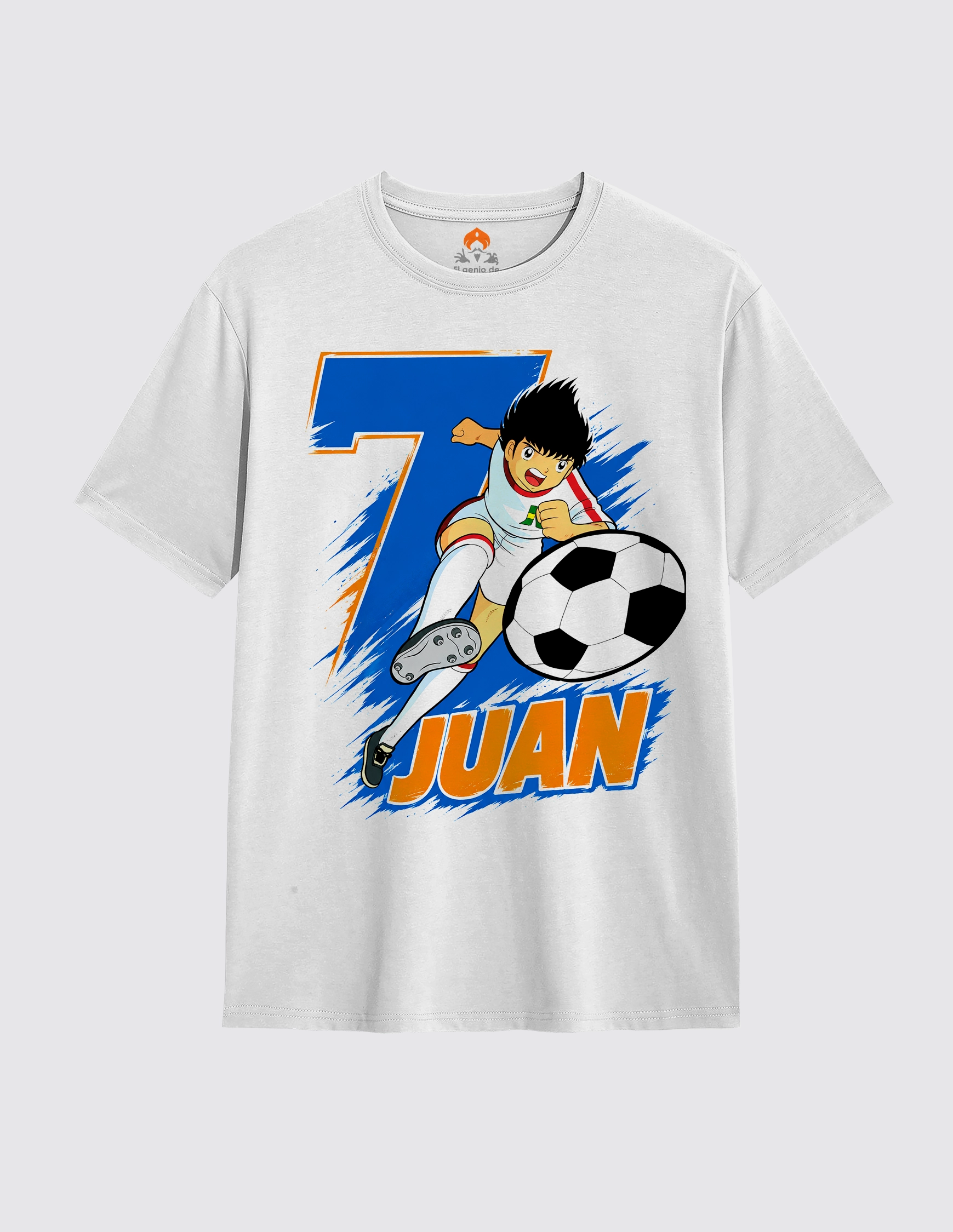 Camiseta cumpleaños Oliver y Benji blanca